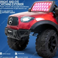 STC Kids Battery Operated Car Jeep Rechargeable Car for Kids Electric car for Baby Ride On Toy Car with R/C for Boys & Girls Kids 3 to 8 Years - PAINTED RED, 105 * 68 * 75 cm