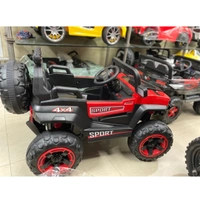 STC Kids Battery Operated Car Jeep Rechargeable Car for Kids Electric car for Baby Ride On Toy Car with R/C for Boys & Girls Kids 1 to 8 Years - PAINTED RED