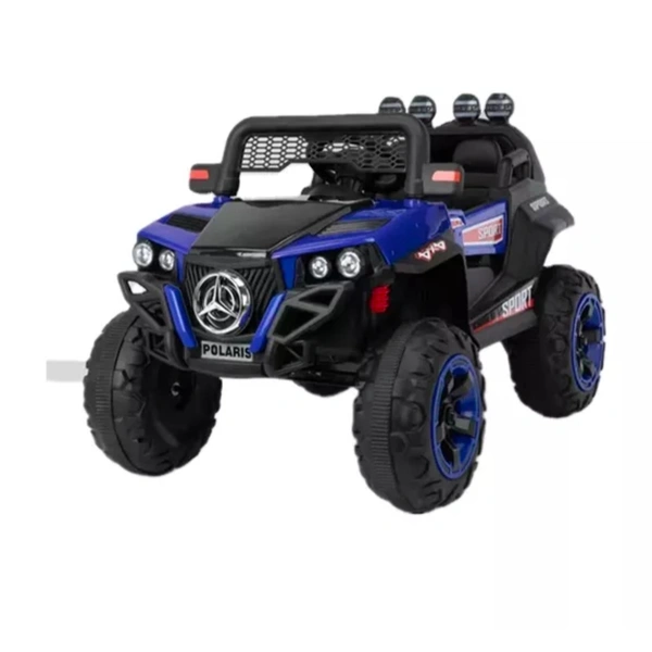 STC Kids Battery Operated Car Jeep Rechargeable Car for Kids Electric car for Baby Ride On Toy Car with R/C for Boys & Girls Kids 1 to 8 Years - PAINTED BLUE
