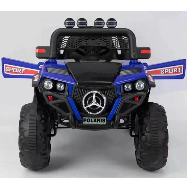 STC Kids Battery Operated Car Jeep Rechargeable Car for Kids Electric car for Baby Ride On Toy Car with R/C for Boys & Girls Kids 1 to 8 Years - PAINTED BLUE