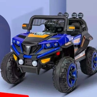 STC Kids Battery Operated Car Jeep Rechargeable Car for Kids Electric car for Baby Ride On Toy Car with R/C for Boys & Girls Kids 1 to 8 Years - PAINTED BLUE