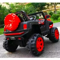 Dodge Baby Toy Car to Drive, Rechargeable 12V Battery Operated Ride-On Car for Kids Music Lights with R/C Jeep, Electric-Car, Kids Car, Racing Car for Boys & Girls Age 2-6 Years Old - PAINTED RED