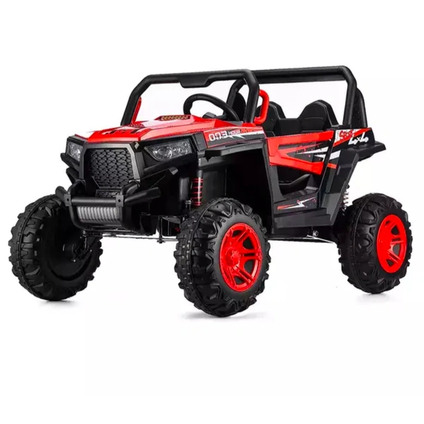 Stc Wrath Rechargeable Battery-Operated Ride on Electric Car Jeep for Kids | Baby Car Jeep with Bluetooth, USB, Music | Battery Operated Big Car for Kids to Drive 2 to 8 Years Boys Girls  - Red
