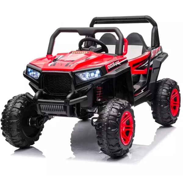 Stc Wrath Rechargeable Battery-Operated Ride on Electric Car Jeep for Kids | Baby Car Jeep with Bluetooth, USB, Music | Battery Operated Big Car for Kids to Drive 2 to 8 Years Boys Girls  - Red
