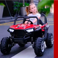 Stc Wrath Rechargeable Battery-Operated Ride on Electric Car Jeep for Kids | Baby Car Jeep with Bluetooth, USB, Music | Battery Operated Big Car for Kids to Drive 2 to 8 Years Boys Girls  - Red