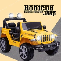 STC Robicun Battery Operated Car Jeep for Kids, Ride on Toy Kids Car with Light, Music| Racing Baby Big Electric Car Jeep | Rechargeable Battery Car for Kids to Drive 2 to 5 Years Boy Girl- 4MOTOR - Yellow