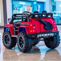 Stc Wrath Rechargeable Battery-Operated Ride on Electric Car Jeep for Kids | Baby Car Jeep with Bluetooth, USB, Music | Battery Operated Big Car for Kids to Drive 2 to 8 Years Boys Girls  - Yellow
