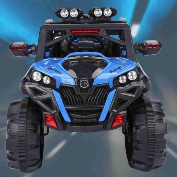 Stc Goods Pro Car to Drive, Rechargeable 12V Battery Operated Ride-On Car for Kids Music Lights with R/C Jeep, Electric-Car, Kids Car, Racing Car for Boys & Girls Age 2-6 Years - Blue