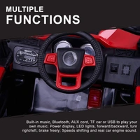 Stc Goods Pro Car to Drive, Rechargeable 12V Battery Operated Ride-On Car for Kids Music Lights with R/C Jeep, Electric-Car, Kids Car, Racing Car for Boys & Girls Age 2-6 Years - Red