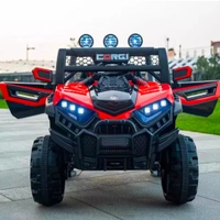 Stc Wrath Rechargeable Battery-Operated Ride on Electric Car Jeep for Kids | Baby Car Jeep with Bluetooth, USB, Music | Battery Operated Big Car for Kids to Drive 2 to 8 Years Boys Girls  - Blue