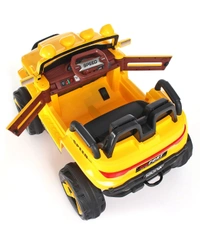 Bugatti Two Seater Jeep Ride On with Light & Sound - Yellow