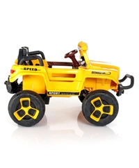 Bugatti Two Seater Jeep Ride On with Light & Sound - Yellow