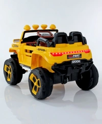 Bugatti Two Seater Jeep Ride On with Light & Sound - Yellow