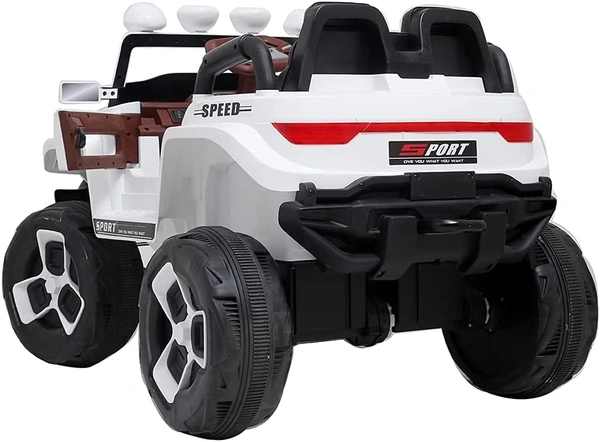 Bugatti Two Seater Jeep Ride On with Light & Sound - White