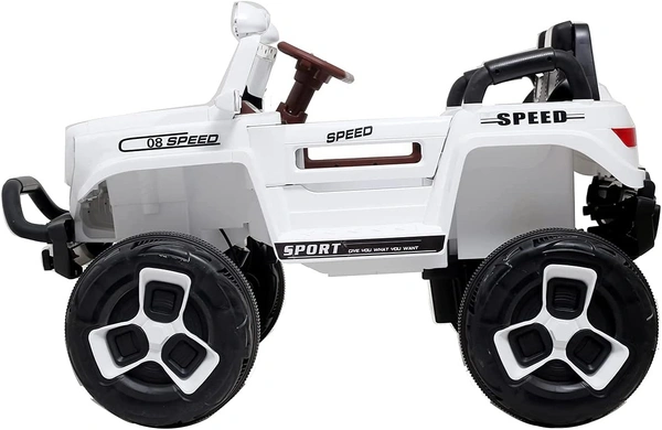 Bugatti Two Seater Jeep Ride On with Light & Sound - White