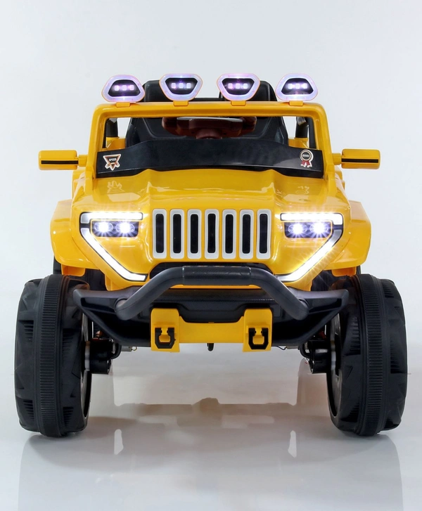 Bugatti Two Seater Jeep Ride On with Light & Sound - Yellow