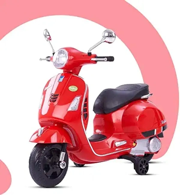 Vespa Electric Ride On Bike For Kids Aged 1 To 6 - Red