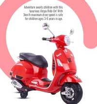 Vespa Electric Ride On Bike For Kids Aged 1 To 6 - Red