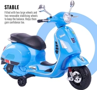 Vespa Electric Ride On Bike For Kids Aged 1 To 6 - Blue