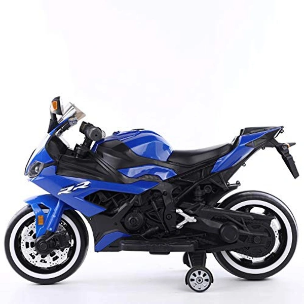 RR Super Bike With Rechargeable Battery Operator Ride-On Bike For Kids (2 To 7YRS) - Blue