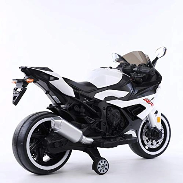 RR Super Bike With Rechargeable Battery Operator Ride-On Bike For Kids (2 To 7YRS) - White