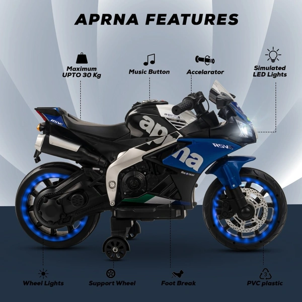 Stc APNA BIG SIZE BIKE FOR KIDS AGED 1 TO 7 - Blue