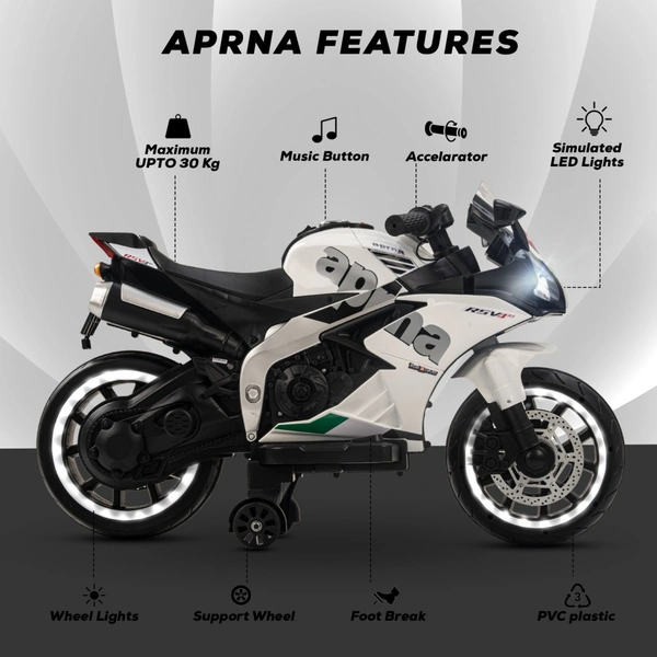 Stc APNA BIG SIZE BIKE FOR KIDS AGED 1 TO 7 - White