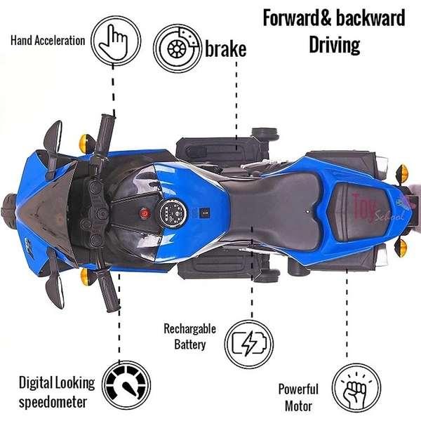 Stc R1-PAINTED BIKE FOR KIDS AGED 1 TO 7 - Blue