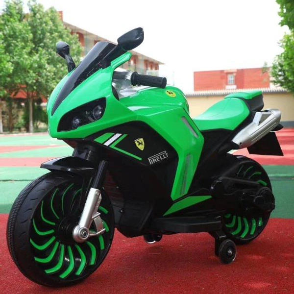 stc R1 BIG SIZE KIDS ELECTRIC BIKE FOR AGE 1 TO 9 (Maybe 10) - Green