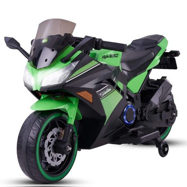 stc R6 BIG SIZE KIDS ELECTRIC BIKE FOR AGE 1 TO 7 - Green