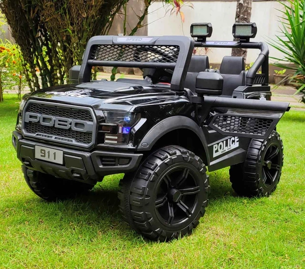 Stc POBO 4 MOTOR JEEP UPTO 7 YEARS (4 Motor-upto 50kg) - painted red