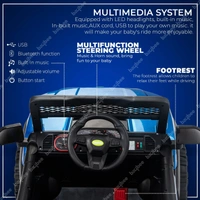 Stc POBO 4 MOTOR JEEP UPTO 7 YEARS (4 Motor-upto 50kg) - painted blue