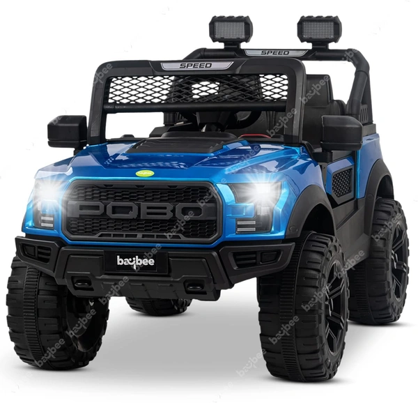 Stc POBO 4 MOTOR JEEP UPTO 7 YEARS (4 Motor-upto 50kg) - painted red