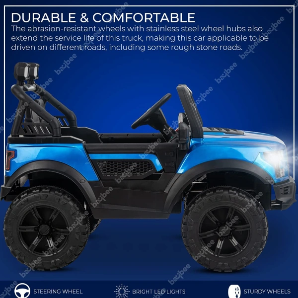 Stc POBO 4 MOTOR JEEP UPTO 7 YEARS (4 Motor-upto 50kg) - painted red