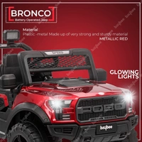 Stc POBO 4 MOTOR JEEP UPTO 7 YEARS (4 Motor-upto 50kg) - painted red