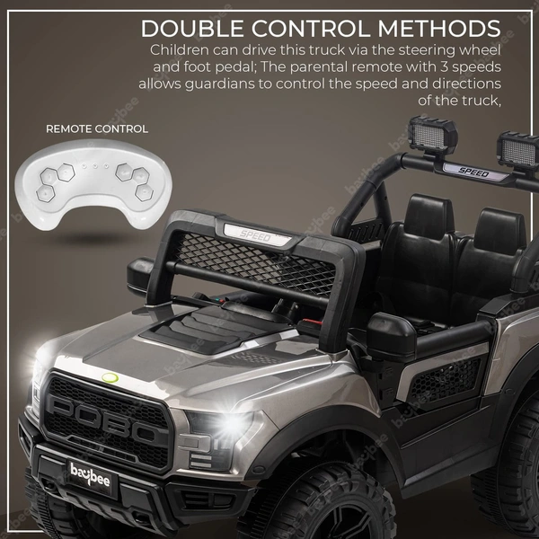 Stc POBO 2 MOTOR JEEP UPTO 7 YEARS (4 Motor-upto 50kg) - painted blue