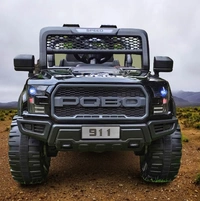 Stc POBO 2 MOTOR JEEP UPTO 7 YEARS (4 Motor-upto 50kg) - Blue