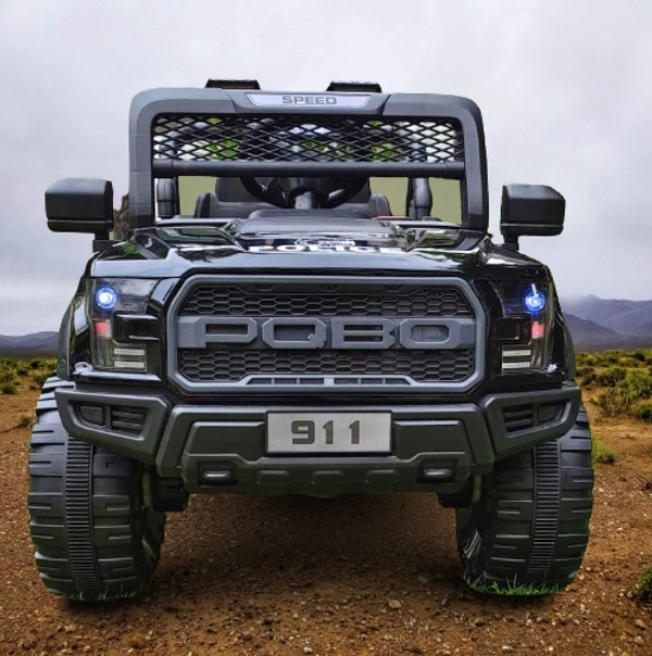 Stc POBO 2 MOTOR JEEP UPTO 7 YEARS (4 Motor-upto 50kg) - Blue