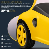 Baybee Bolt Push Ride on Car for Kids, Ride on Push Cars with Music, Light & Comfort Seat | Kids Car Ride on Toys for Kids Toddlers | Push Baby Car for Kids to Drive 1 to 3 Years Boys Girls - YELLOW