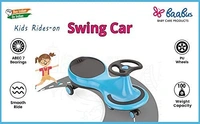 BAABUS Magic Car Rider Scratch Free Twister Magic Swing Car Ride on for Kids of Above 1 Years Strongest & Smoothest PU Wheels with 100 KG Weight Capacity & ABEC 7 Bearing - GREEN