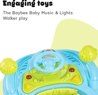 Baybee Nemo Baby Walker for Kids, Foldable Kids Walker with 3 Height Adjustable & Parental Push Handle | Walker for Baby with Music & Light, Activity Walker | Walker Baby 6-18 Months Boy Girl