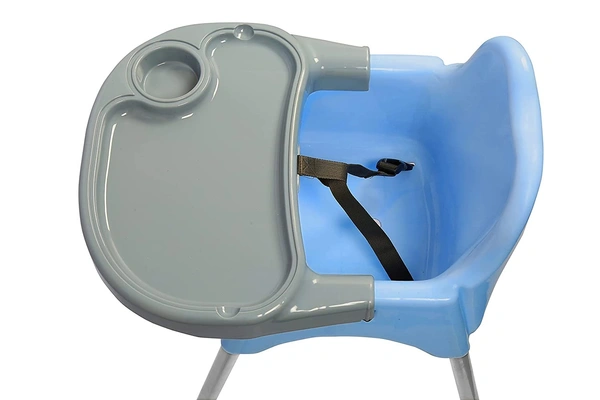 My Giraffee My Giraffe Luna Baby Dining Chair with Tray, Blue-Grey Colour - blue