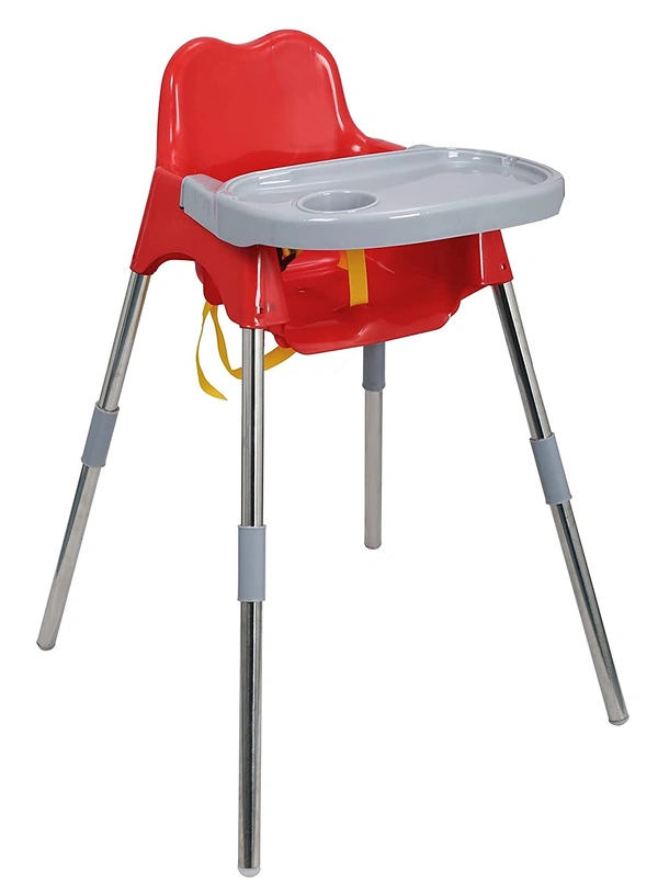 My Giraffe Luna Baby Dining Chair with Tray, Red-Grey Colour - Red