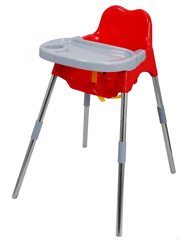 My Giraffe Luna Baby Dining Chair with Tray, Red-Grey Colour - Red