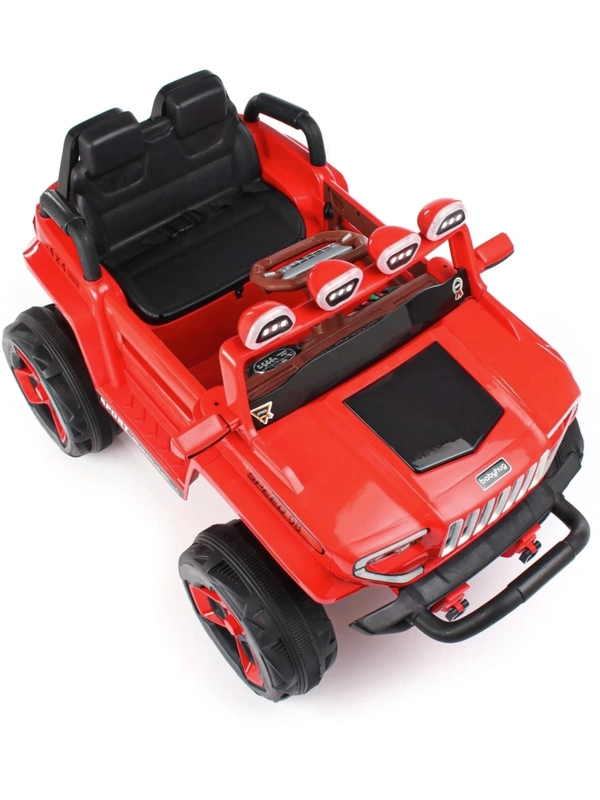 Made In India  1200A Jeep With Bonnet Light Age 1 To 10 - Red
