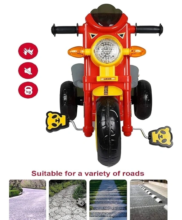 Cosmo Bullet Tricycle Baby Java Scooter Cycle or Trikes Ride-On with Music & Lights for 1-5 Years