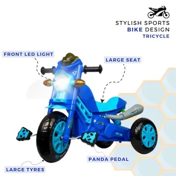 Cosmo Bullet Tricycle Baby Java Scooter Cycle or Trikes Ride-On with Music & Lights for 1-5 Years