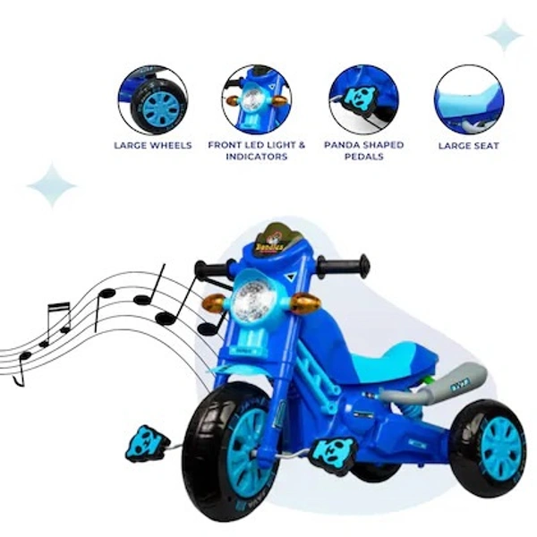 Cosmo Bullet Tricycle Baby Java Scooter Cycle or Trikes Ride-On with Music & Lights for 1-5 Years