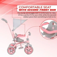 Dash TOYSPHERE Nexa With Eva Wheels Kids/Baby Tricycle, Cycle For Kids, Tricycle For Kids For 1.5 To 5 Years, Baby Cycle With Canopy And Harness