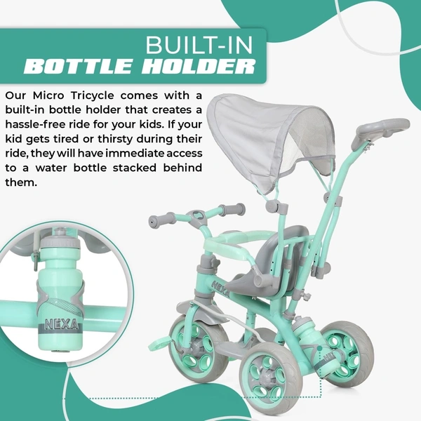 Dash TOYSPHERE Nexa With Eva Wheels Kids/Baby Tricycle, Cycle For Kids, Tricycle For Kids For 1.5 To 5 Years, Baby Cycle With Canopy And Harness